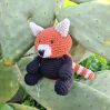 Red Panda Ling Hoooked Crochet Kit With Eco Barbante Yarn