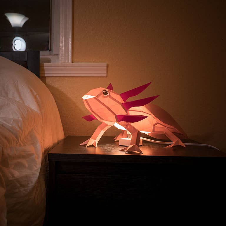 PAPERCRAFT WORLD - Axolotl 3D Model, Lamp