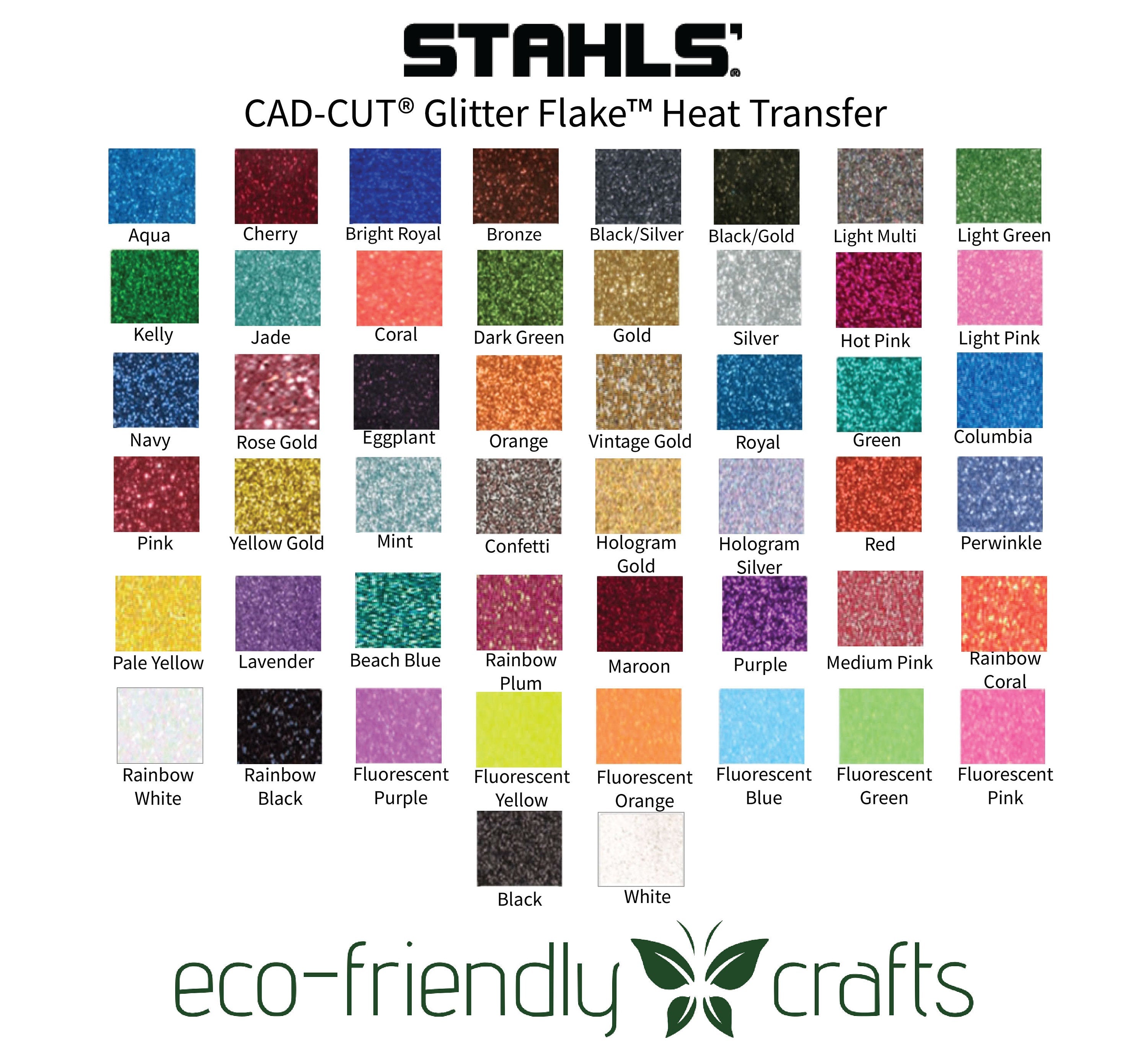Stahls' CAD-CUT® Glitter Flake™ Heat Transfer Vinyl -  12 in x 20 in