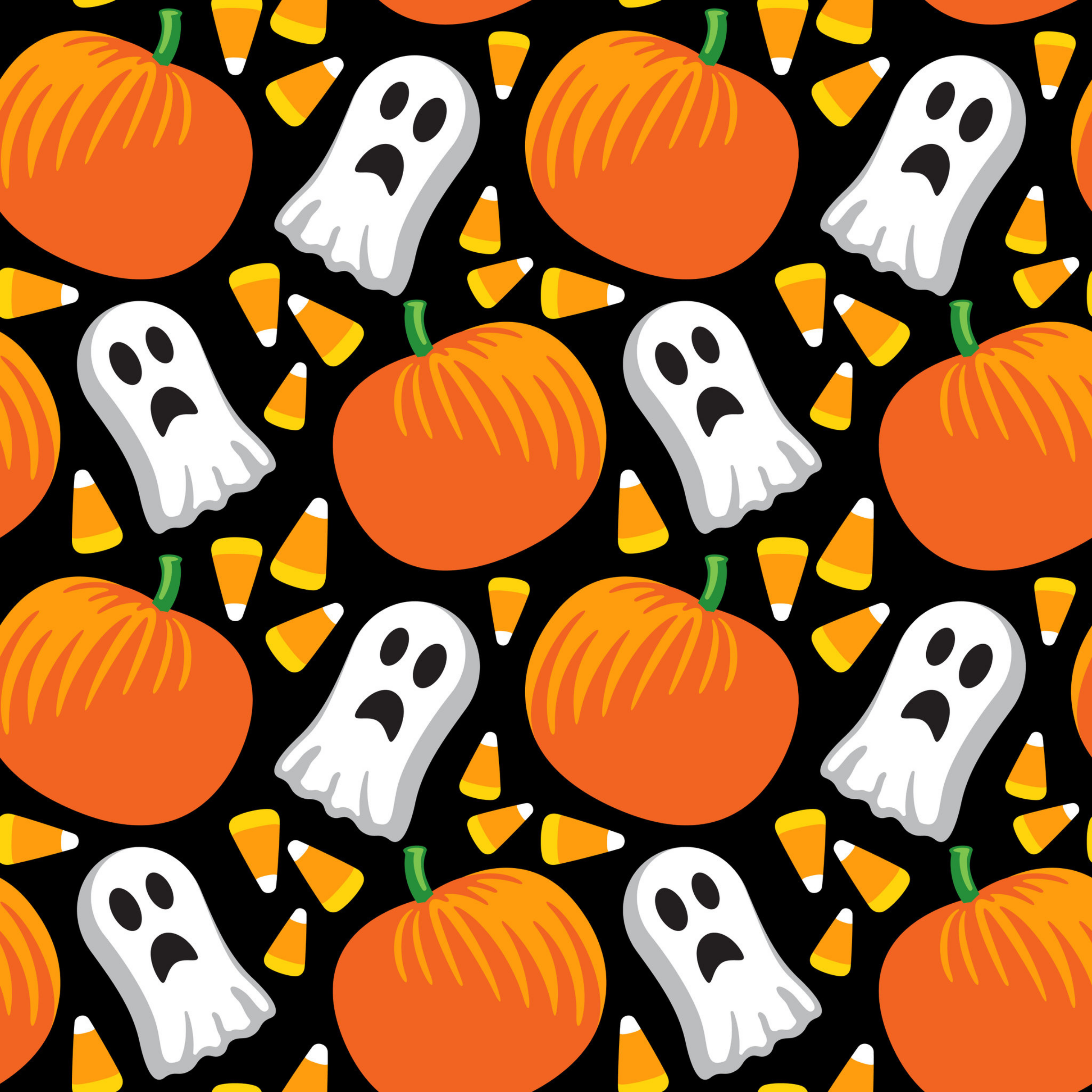 Halloween Ghostly Pumpkins Heat Transfer Vinyl and Carrier Sheet