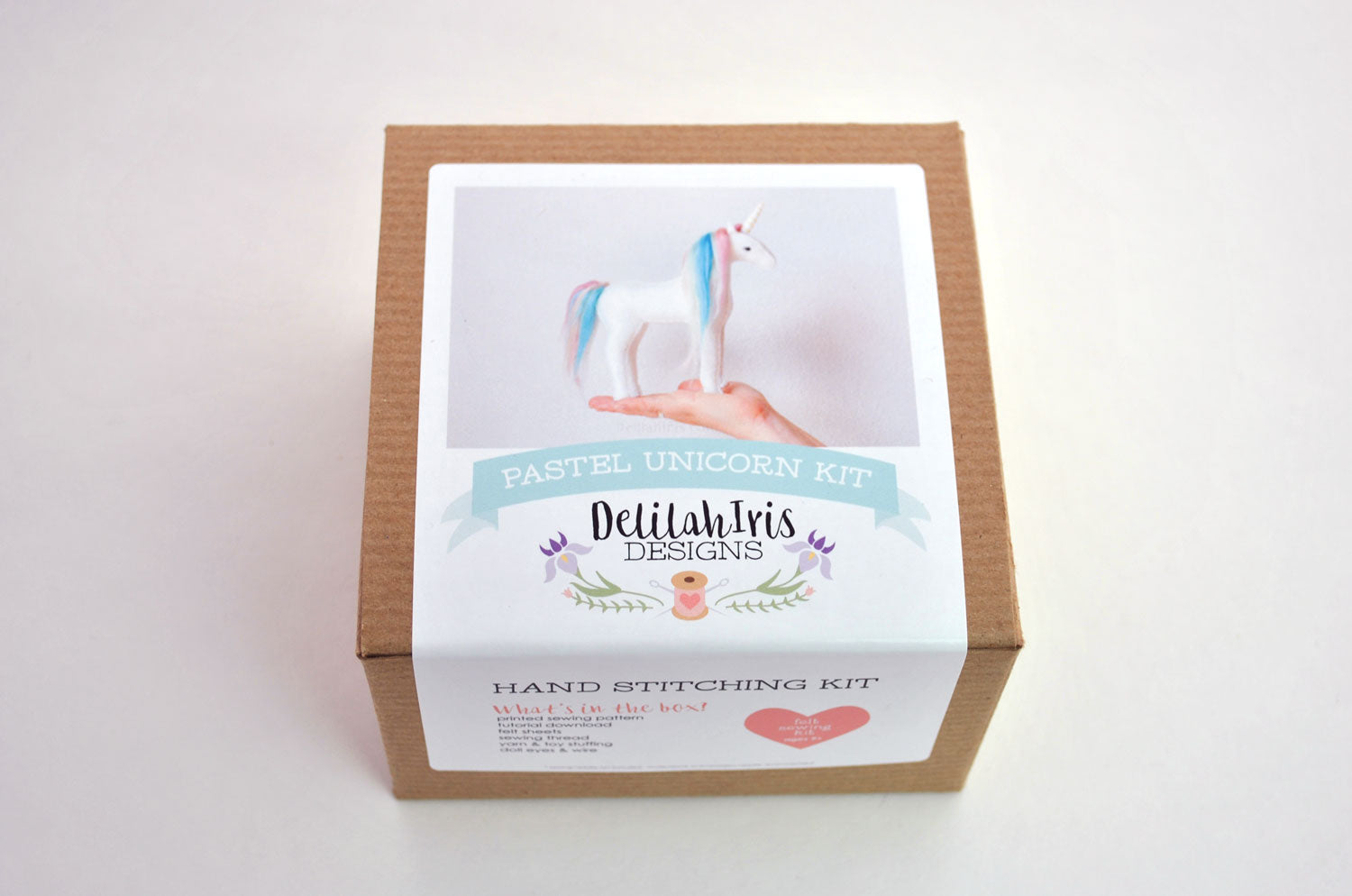 Delilah Iris Felt Unicorn Hand Sewing Kit