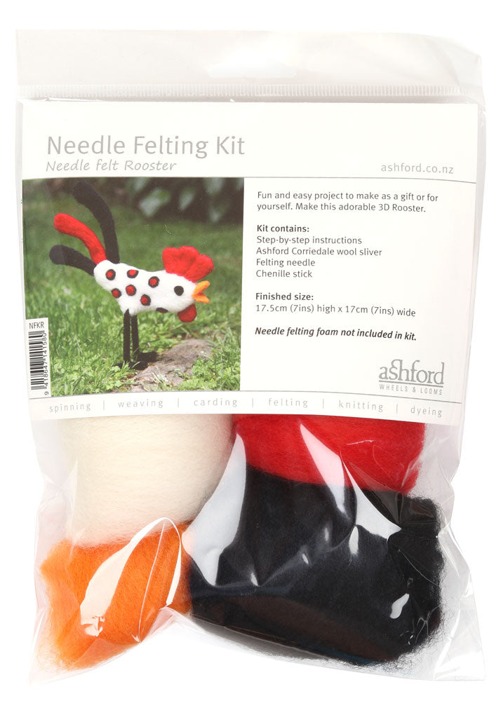 Rooster Needle Felting Kit by Ashford